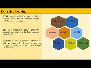 Lecture-3: Extrusion cooking & physiochemical changes during extrusion