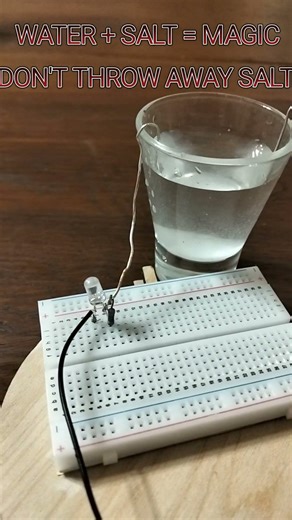 Saltwater Electricity Experiment! 🧂⚡️