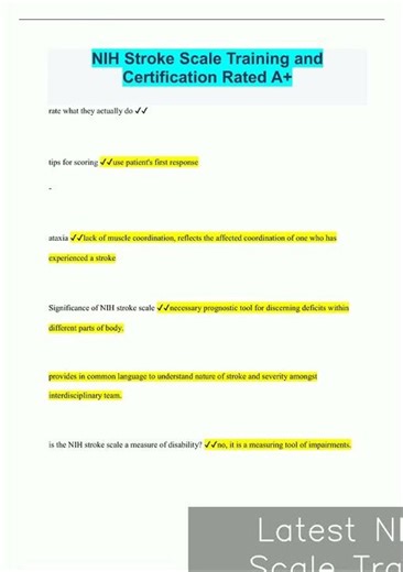 Latest NIH Stroke Scale Training and Certification Rated A917 video