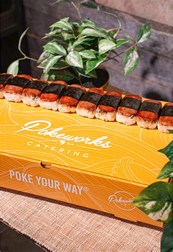 Don’t forget the Spam Musubi when ordering Pokeworks catering. It’s the crowd pleasure of team lunches and family gatherings. #Pokeworks #PokeYourWay #GTAEats #Toronto #UnionStation #Burlington #Etobicoke #Ottawa #Kingston
