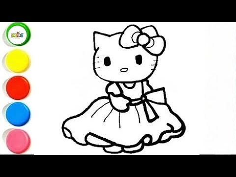 Cute Beautiful Hello kitty |Drawing,Painting & Coloring and Toddlers_ Kids
