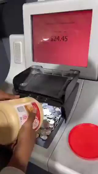 This machine can count exact coins
