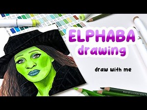 How to draw Elphaba from Wicked step by step