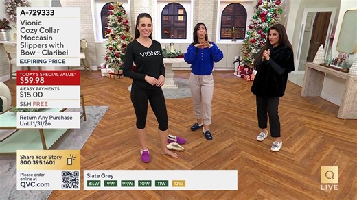 You are watching Vionic(R) - Footwear - All Free Shipping on QVC®. Shop the show, here: https://qvc.co/qvcshopnownovember25 | QVC Live