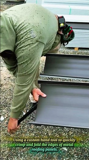 How To Crimp Metal Roofing Panels With A DIY Hand Tool