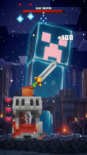 • Use the official Minecraft Blue Creeper Battle YouTube Filter