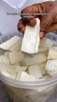 Easy way to make Cassava dough. PT1