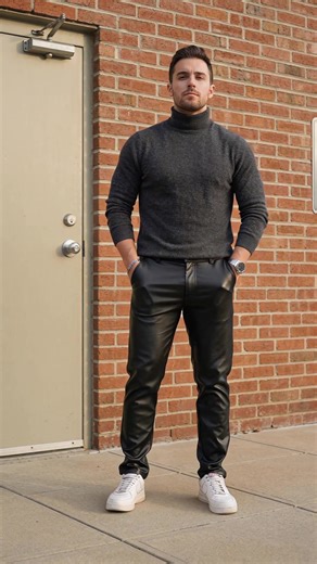 Stylish Men’s Faux Leather Pants for Every Occasion