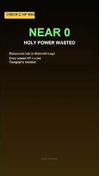 Read Your Ret Paladin Logs in 60 Seconds — WoW Midnight #Shorts