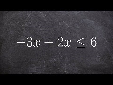 Solving a one step inequality by combining like terms