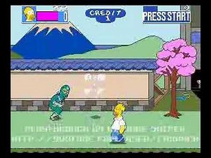 The Simpsons Arcade Playthrough Stage 7 (by Kitsune Sniper)