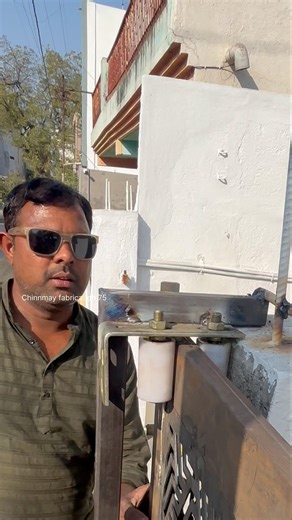 How to install sliding with folding gate #slidinggate #foldinggate #gatedesign