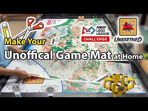 We Made a FLL 2026 Unearthed Unoffical Game Mat (Printable Tiled PDF) #lego #fll