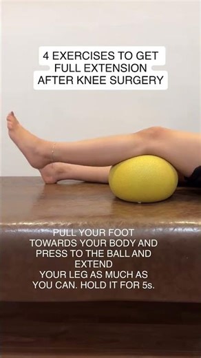 4 Exercises to Get Full Extension After Knee Surgery | Ivory Physiotherapy Clinic