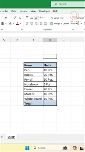 AutoSum PCS in Excel in Seconds | Smart Excel Trick You Must Know