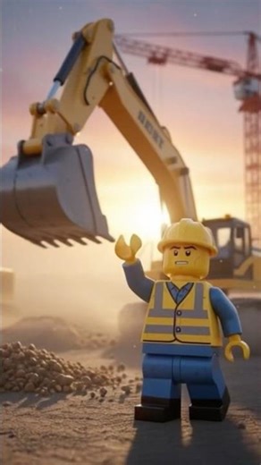 This LEGO Builder Shows How Cities Are Built #lego #construction #engineering #shorts
