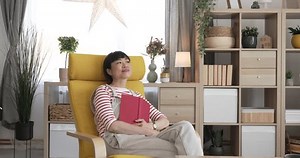 One Female Mature Japanese Woman Read Stock Footage Video (100% Royalty-free) 3476854849 | Shutterstock