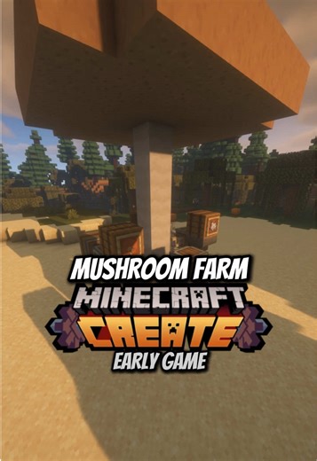 Mushroom Farm Minecraft Create #createmod #minecraft