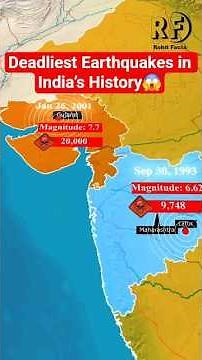 Top 5 Deadliest Earthquakes in India’s History #facts @rohitfacts65