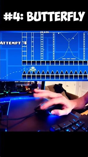 Geometry Dash: Scroll Clicking is OP🔥Last one breaks the game😱#shorts #ytshorts #trending #gaming