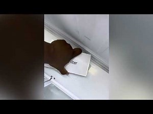 How to replace air filter LG refrigerator