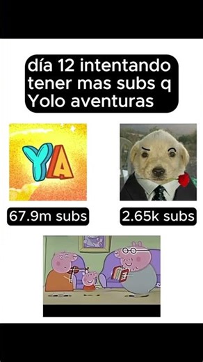 día 12 intentando tener mas subs q Yolo