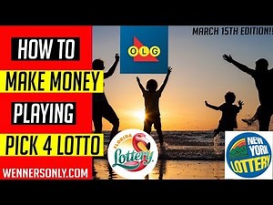Lottery Strategy Lotto PICK 4 March 15 2019 (NY FL & OLG WINNERS) | Lotto Strategies delivered daily
