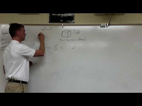 Volume Conversion Cubic Centimeters to Cubic Meters (Holguin Method)