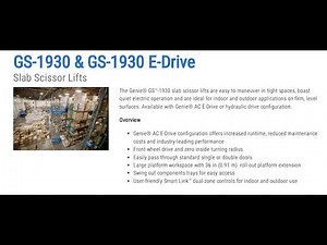 The Genie GS-1930: Specifications & Details