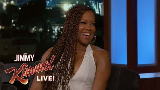Regina talks about her success during this awards season for her film “If Beale Street Could Talk,” giving acceptance speeches, meeting her celebrity crush at the Golden Globes, and what she did for her birthday. | Jimmy Kimmel Live