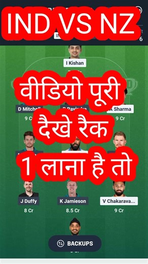 IND VS NZ Dream 11 prediction team ll ind vs NZ 2nd T20 match team #youtubeshorts #indvsnz #indvsind