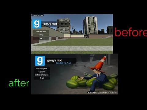 evolution of Garry's mod mobile (cancelled check out the other port in my channel)