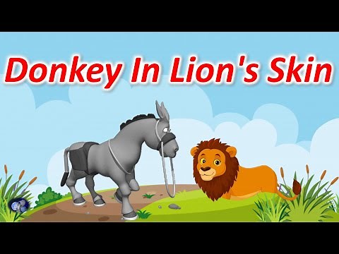 Donkey In Lion's Skin | Kids Short Story | Moral story for kids | Panchatantra story | Animal story