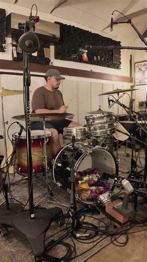 That Snare Crack... 🔥 Getting that perfect snare crack today. #drumrecording #studiovibes #shorts