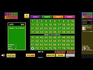 Four Card Keno: 5 and 7 Spot 2-12-24