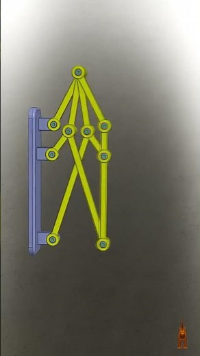 Foldable X-Type Linkage Mechanism Design | Mechanical Principle Animation
