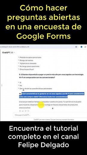 How to create open-ended questions in Google Forms 📋 Google Drive survey tutorial: Step-by-step