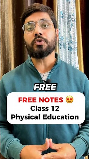FREE NOTES | Physical Education Class 12 #freenotes #class12physicaleducation #cbseboard2024 #notes
