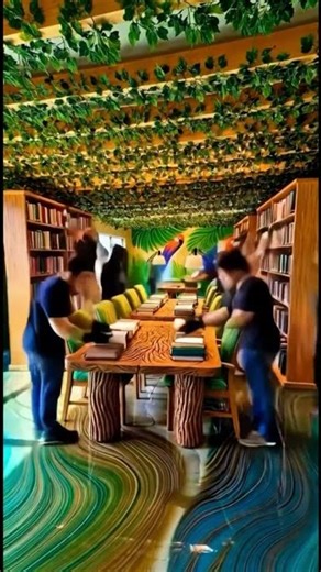 Watch This Room Become a Jungle Library 🌿