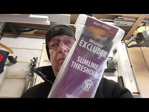 Replacing a bottom door seal (threshold seal) on an external house door. Stormguard slimline seal
