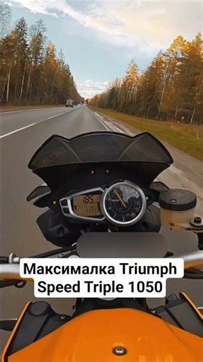 Максималка Triumph Speed Triple 1050#motorcycle #TriumphSpeedTriple #TopSpeed