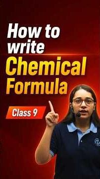 How to Write Chemical Formulae 🔥 Easy Trick & Concepts | Chemistry Basics 🚀 #cbse