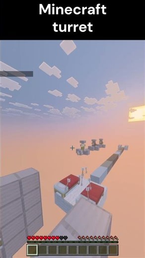 minecraft turret 😭 #minecraft