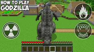 HOW TO PLAY GODZILLA in MINECRAFT! REALISTIC SUPERHEROES GAMEPLAY Animation!