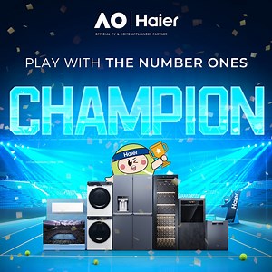 🎾 แชมป์เปี้ยนของการแข่งขันเทนนิส Australian Open 2025 ได้รับการประกาศแล้ว 🌟 และคืนนี้จะเป็นคืนแห่งการเฉลิมฉลองที่ยิ่งใหญ่! ร่วมฉลองชัยชนะในครั้งนี้ไปด้วยกันกับน้อง Ace นะครับ 🏆 #Haier #AO2025 #AusOpen #PlayWithTheNumberOnes | Haier