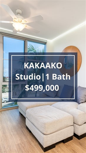 🏠 HOME OF THE WEEK 🏠 Nestled in the heart of Honolulu, enjoy modern urban living in this meticulously maintained studio in the highly desirable Kakaako neighborhood. This spacious studio boasts 9 ft. ceilings, vinyl plank flooring, custom cabinetry for additional storage space, in-unit washer/dryer and stainless-steel appliances. Enjoy the floor-to-ceiling windows which allow for maximum natural light! Just minutes from SALT at Our Kakaako with restaurants, shopping and entertainment…don’t mis