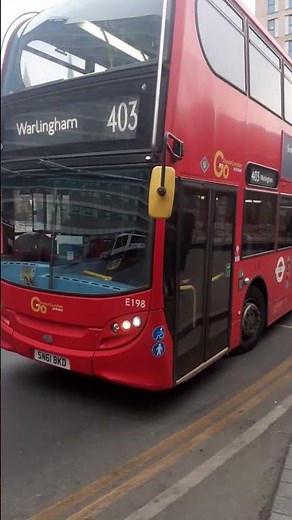 London Bus Route 403 at West Croydon Bus Station on E400 E198 SN61BKD