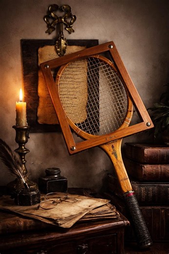 Vintage Slazenger Tennis Racket Wall Decor, Wooden Press, Dark Academia Study Memorabilia - Etsy