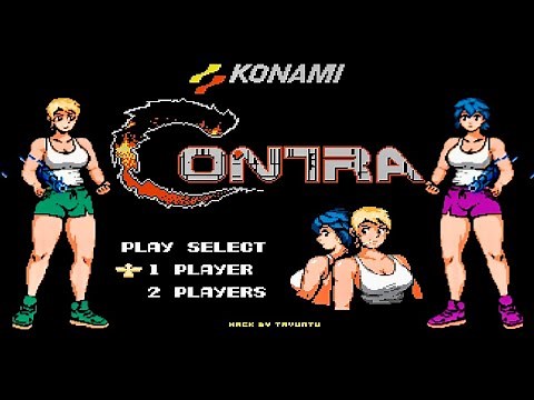 Contra Gender Swap - Hack of Contra Full Game Playthrough