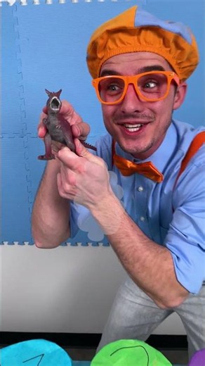 T-REX BLIPPI 🦖 Spin The Wheel and Play The Costume Challenge! #blippi #shorts Blippi Kids Videos